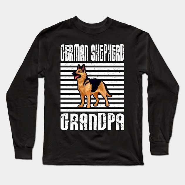 German Shepherd Grandpa Proud Dogs Long Sleeve T-Shirt by aaltadel